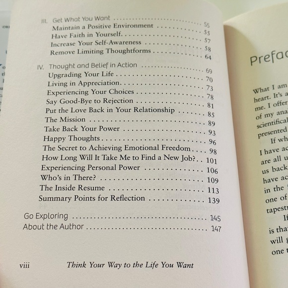 NEW Think Your Way To The Life You Want Hardcover Book Self Help - Picture 5 of 6